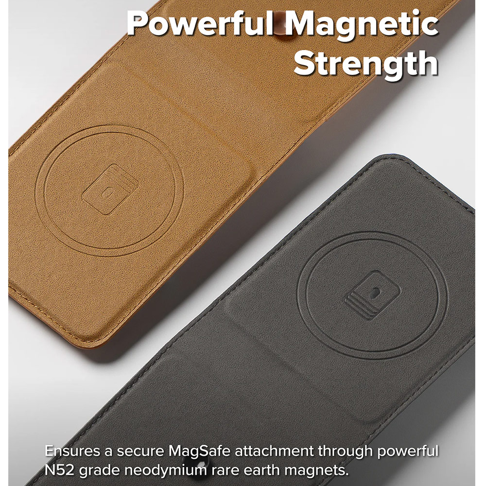 Picture of Samsung Galaxy Z Flip 7  | Ringke Folio Grip Wallet Magnetic for Samsung Galaxy Z Flip 7 (Black)