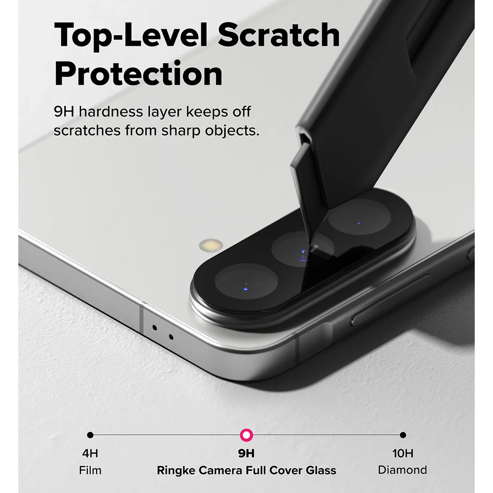 Picture of Samsung Galaxy A57  | Ringke Full coverage camera protector  with Easy Installation for Samsung Galaxy A57 (Black)