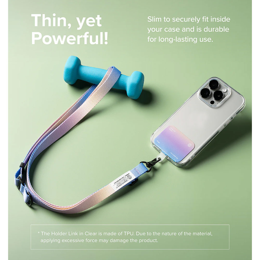 Picture of Ringke Adjustable Shoulder Holder Link Snap Hook Lanyard Crossbody Phone Strap for Phone case (AURORA)