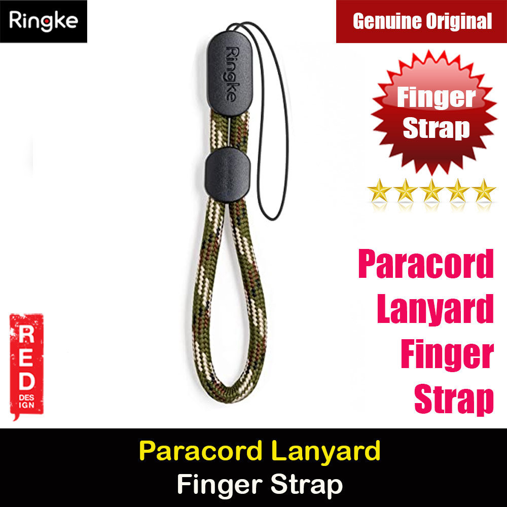 Picture of Ringke Paracord Lanyard Finger Strap (Green Camouflage) Red Design- Red Design Cases, Red Design Covers, iPad Cases and a wide selection of Red Design Accessories in Malaysia, Sabah, Sarawak and Singapore 