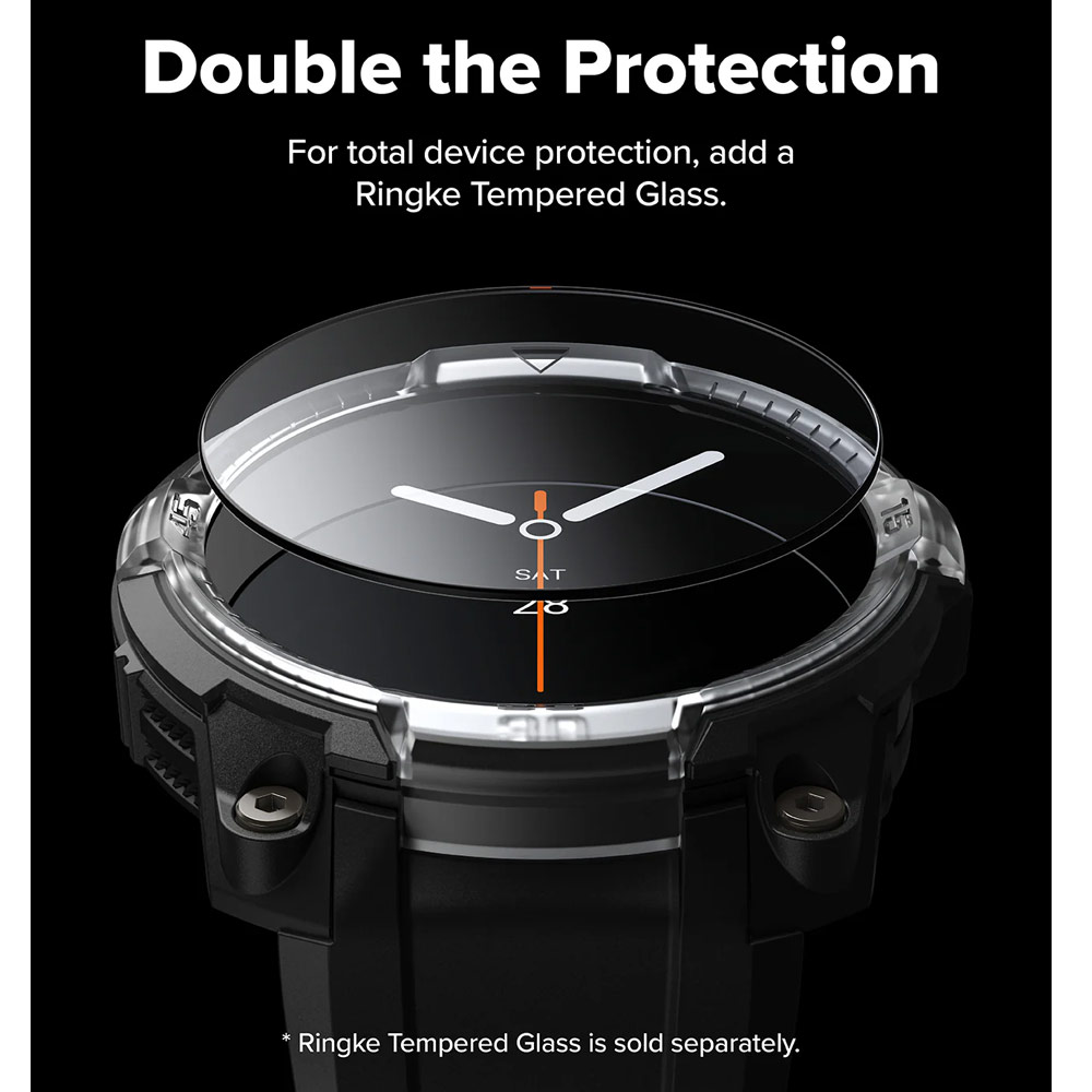 Picture of Samsung Galaxy Watch 8 44mm Case | Ringke Case and Band Strap Rugged Gear for Samsung Galaxy Watch 8 44mm (Black)