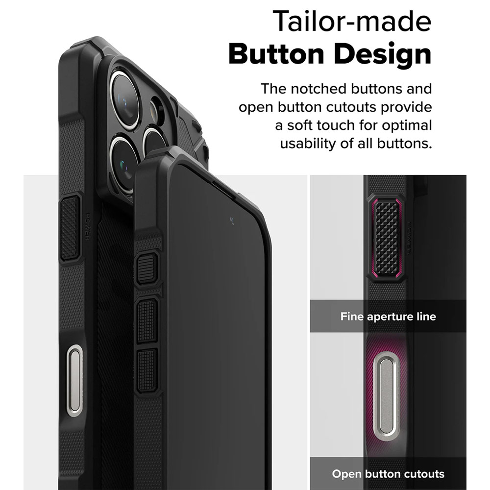 Picture of Apple iPhone 16 Pro Max 6.9 Case | Ringke Rugged Gear Drop Protection Case for Apple iPhone 16 Pro Max 6.9 (Camo Black)