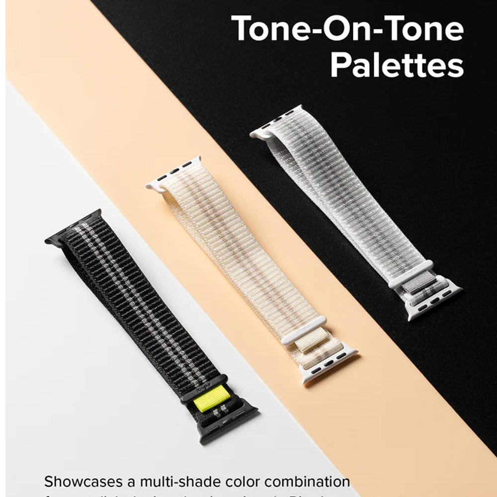 Picture of Apple Watch 38mm  | Ringke Sports Air Loop Breathable Woven Nylon Soft Weave Strap for Apple Watch Series 4 5 6 8 9 41mm 40mm 38mm (Black)