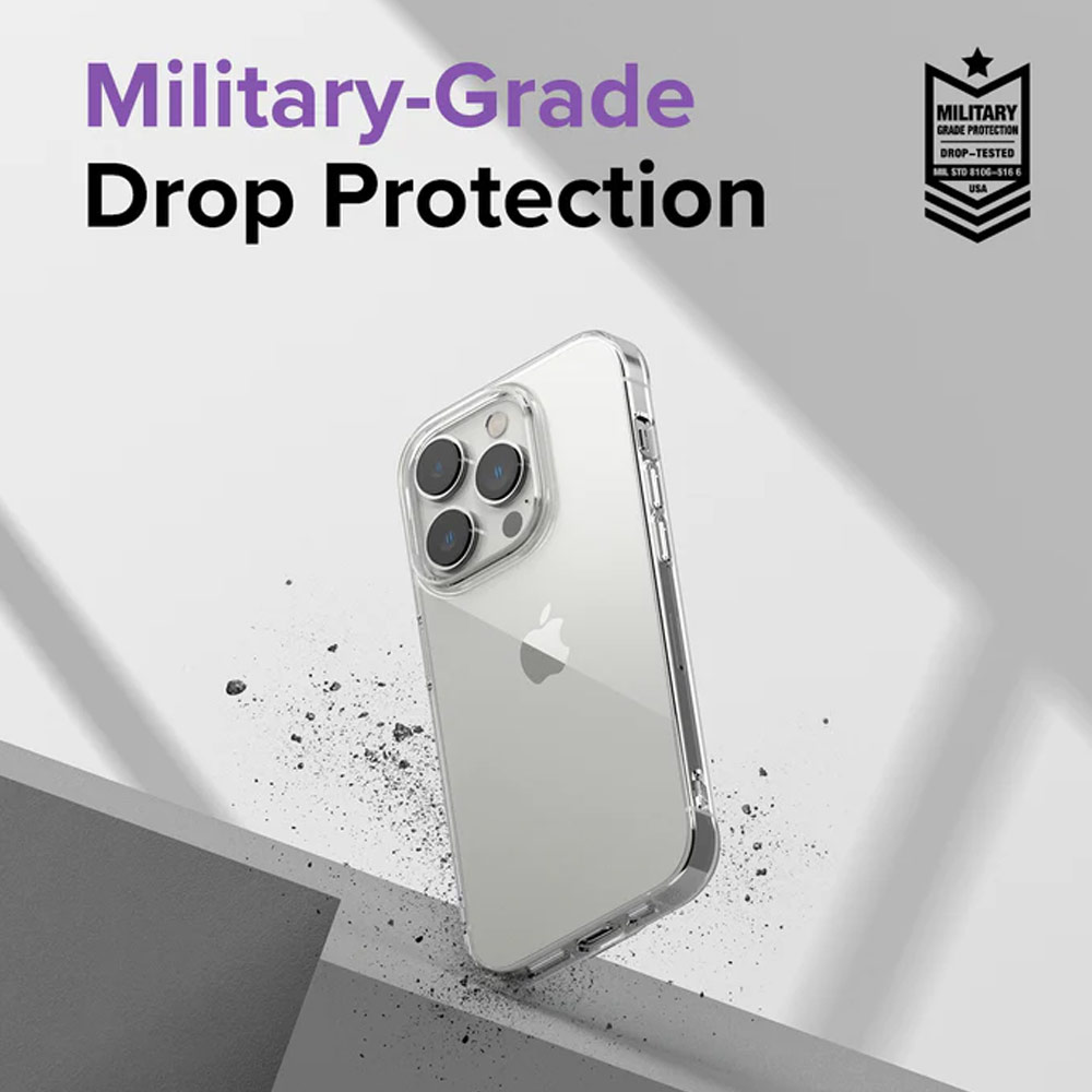 Picture of Apple iPhone 14 Pro 6.1 Case | Ringke Air Slim Thin Soft TPU Case for Apple iPhone 14 Pro 6.1 (Clear)