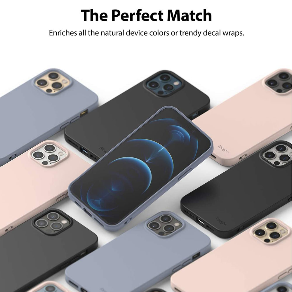 Picture of Apple iPhone 12 Pro Max 6.7 Case | Ringke Air S TPU Flexible Slim Fitting Cover Case for Apple iPhone 12 Pro Max 6.7 (Lavender Gray)