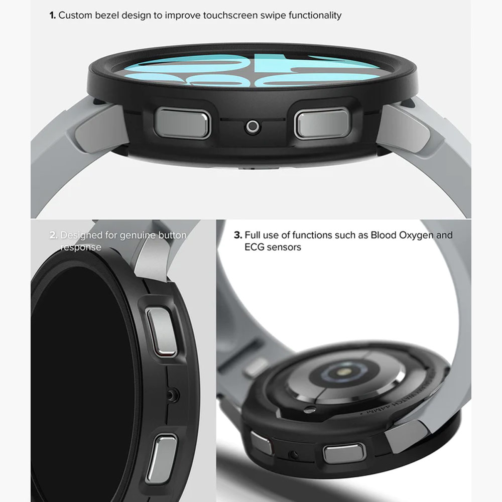 Picture of Samsung Galaxy Watch 6 44mm Case | Ringke Air Sports Durable TPU Impact Protection Case for Samsung Galaxy Watch 6 Series 44mm (Warm Gray)