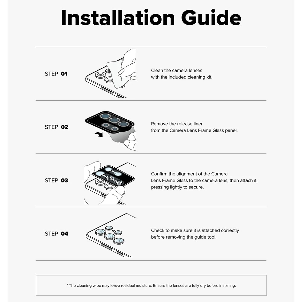 Picture of Samsung Galaxy S26  | Ringke Camera Lens Frame Glass Protector with Easy Installation for Samsung Galaxy S26 S26 Plus(Black)