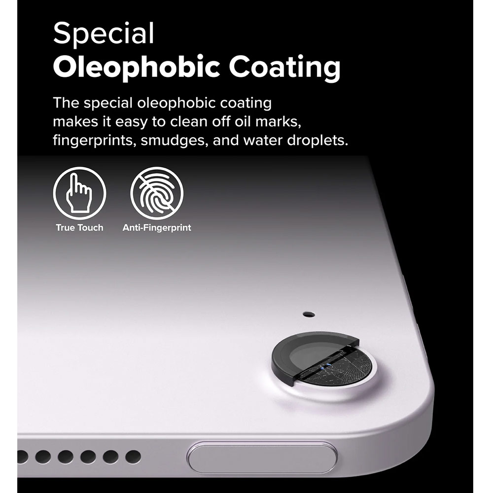 Picture of Apple iPad Air 13  M2 2024  | Ringke Camera Lens Frame Glass Protector with Easy Installation for iPad Air 11 2024 13 M2 M3 2025 (Black)