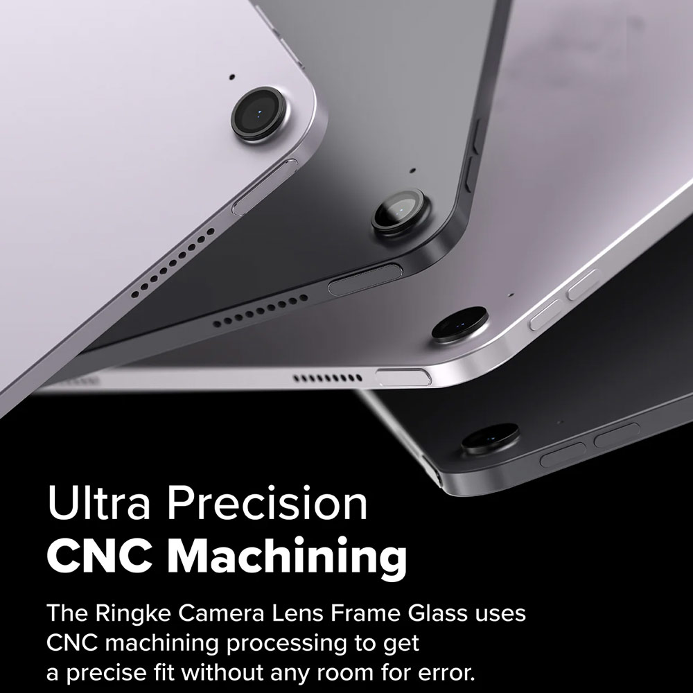 Picture of Apple iPad Air 13  M2 2024  | Ringke Camera Lens Frame Glass Protector with Easy Installation for iPad Air 11 2024 13 M2 M3 2025 (Black)