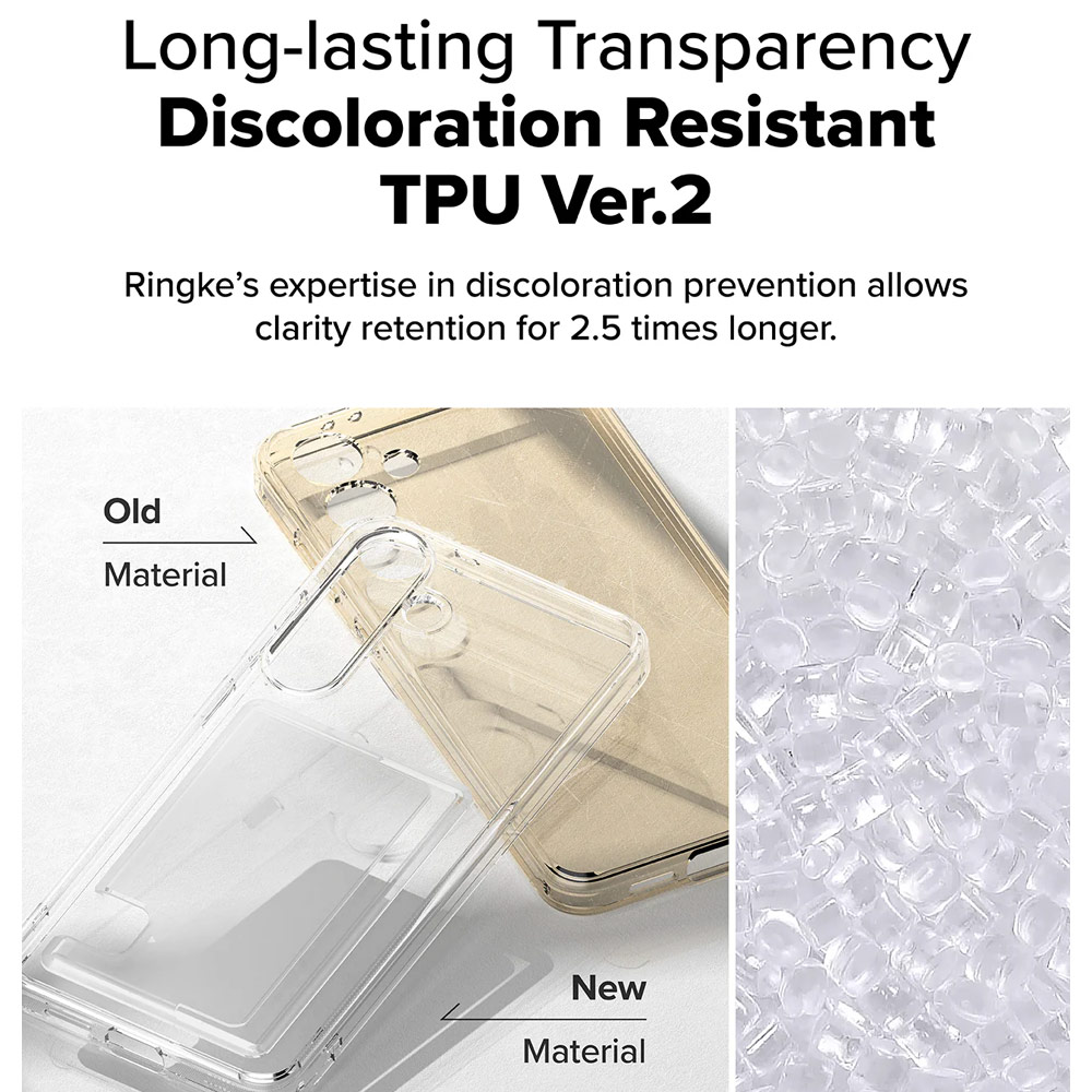 Picture of Samsung Galaxy S25 Plus Case | Ringke Fusion Card Holder Storage Transparent Protection Case for Samsung Galaxy S25 Plus (Clear)