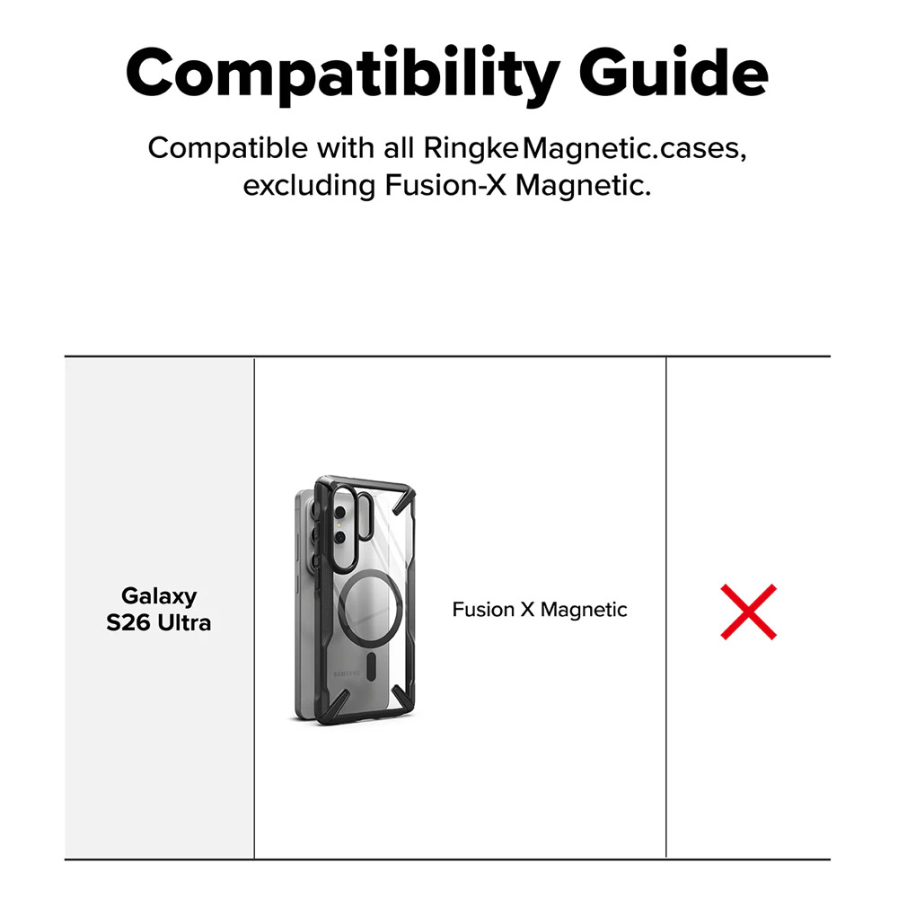 Picture of Samsung Galaxy S26 Ultra  | Ringke Folio Grip Wallet Magnetic Flip Cover Card Holder for Samsung Galaxy S26 Ultra (Black)