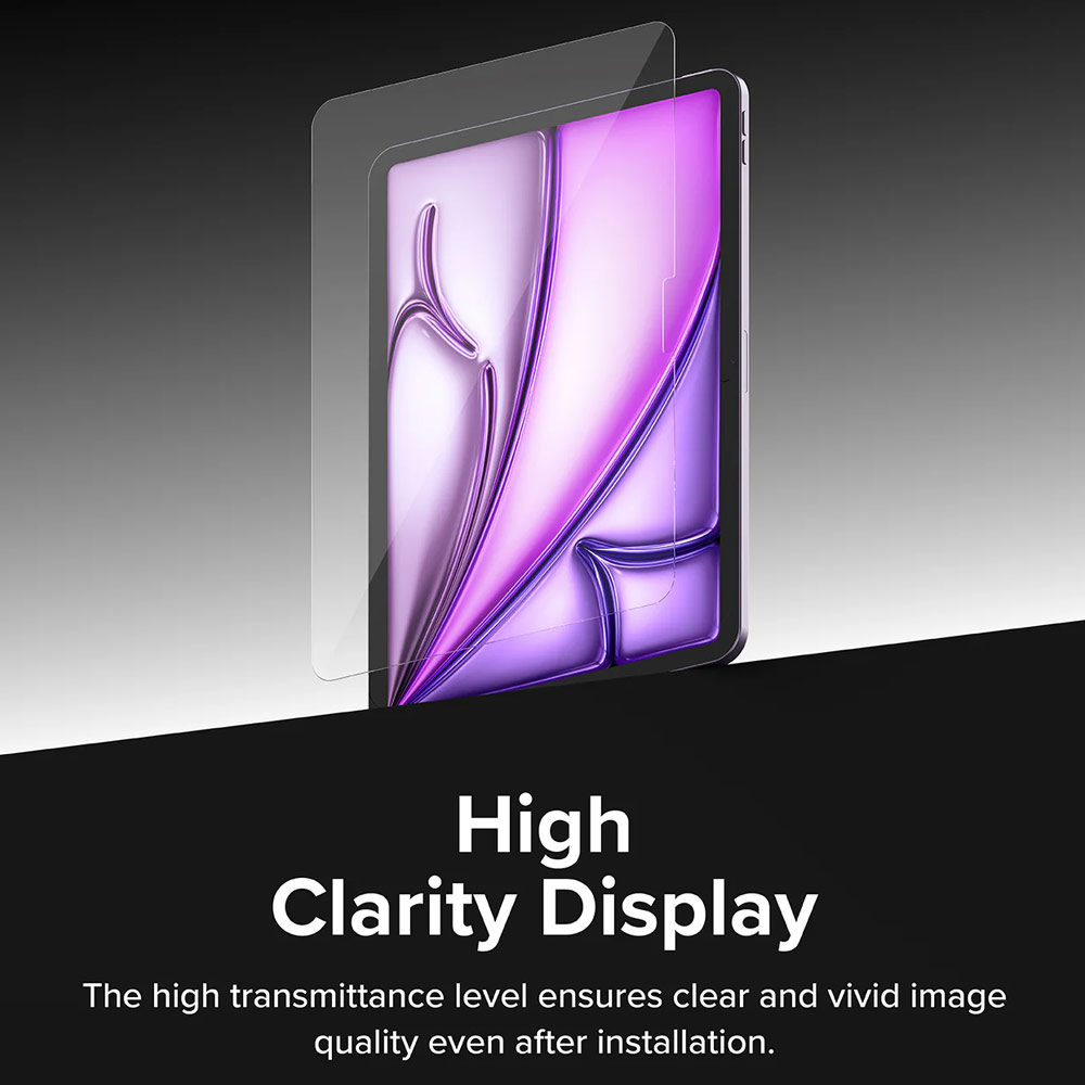 Picture of Apple iPad Air 13 M3 2025 Screen Protector | Ringke Easy Slide Tempered Glass Screen Protector for iPad Air 13" M2 2024 M3 2025 (Clear)