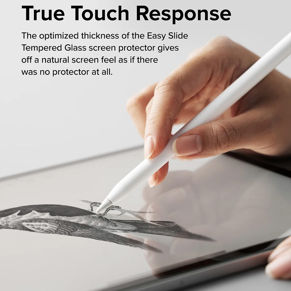 Picture of Apple iPad Air 13 M3 2025 Screen Protector | Ringke Easy Slide Tempered Glass Screen Protector for iPad Air 13" M2 2024 M3 2025 (Clear)