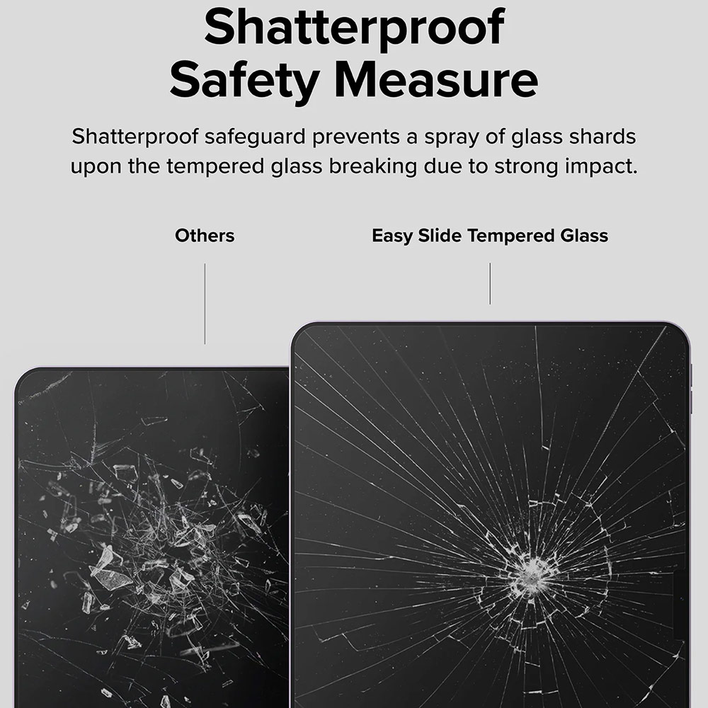 Picture of Apple iPad Air 13 M3 2025 Screen Protector | Ringke Easy Slide Tempered Glass Screen Protector for iPad Air 13" M2 2024 M3 2025 (Clear)