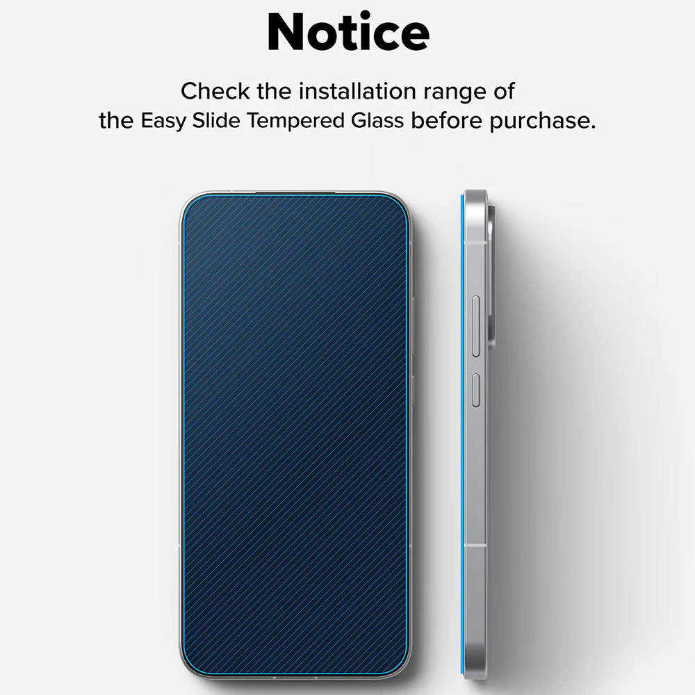 Picture of Xiaomi Poco F7 Screen Protector | Ringke Easy Slide Tempered Glass Screen Protector for Xiaomi Poco F7 (Clear) 2pcs