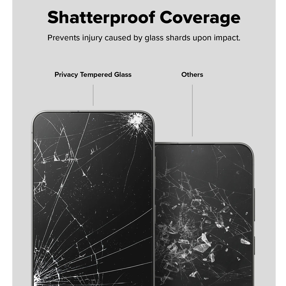 Picture of Samsung Galaxy S25 Plus Screen Protector | Ringke Easy Slide Tempered Glass Screen Protector for Samsung Galaxy S25 Plus(Privacy Anti Peep) 2pcs
