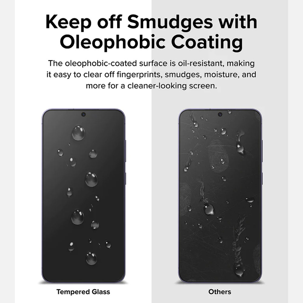 Picture of Samsung Galaxy S24 Plus Screen Protector | Ringke Easy Slide Tempered Glass Screen Protector for Samsung Galaxy S24 Plus (Clear) 2pcs