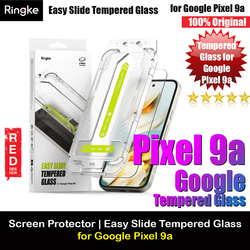 Picture of Ringke Easy Slide Tempered Glass Screen Protector for Google Pixel 9a (Clear) 2pcs Google Pixel 9a- Google Pixel 9a Cases, Google Pixel 9a Covers, iPad Cases and a wide selection of Google Pixel 9a Accessories in Malaysia, Sabah, Sarawak and Singapore 