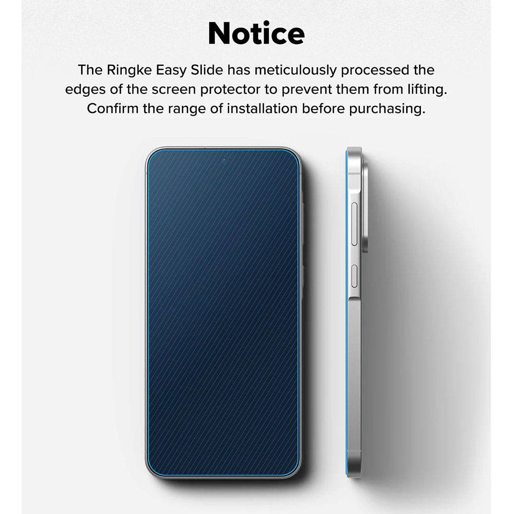 Picture of Samsung Galaxy A36 Screen Protector | Ringke Easy Slide Tempered Glass Screen Protector for Samsung Galaxy A36 (Clear) 2pcs