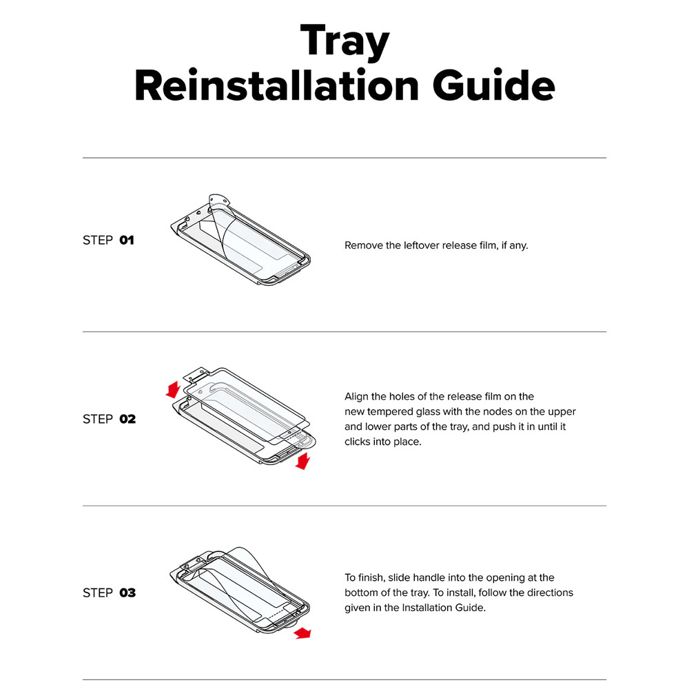 Picture of Samsung Galaxy A36 Screen Protector | Ringke Easy Slide Tempered Glass Screen Protector for Samsung Galaxy A36 (Clear) 2pcs
