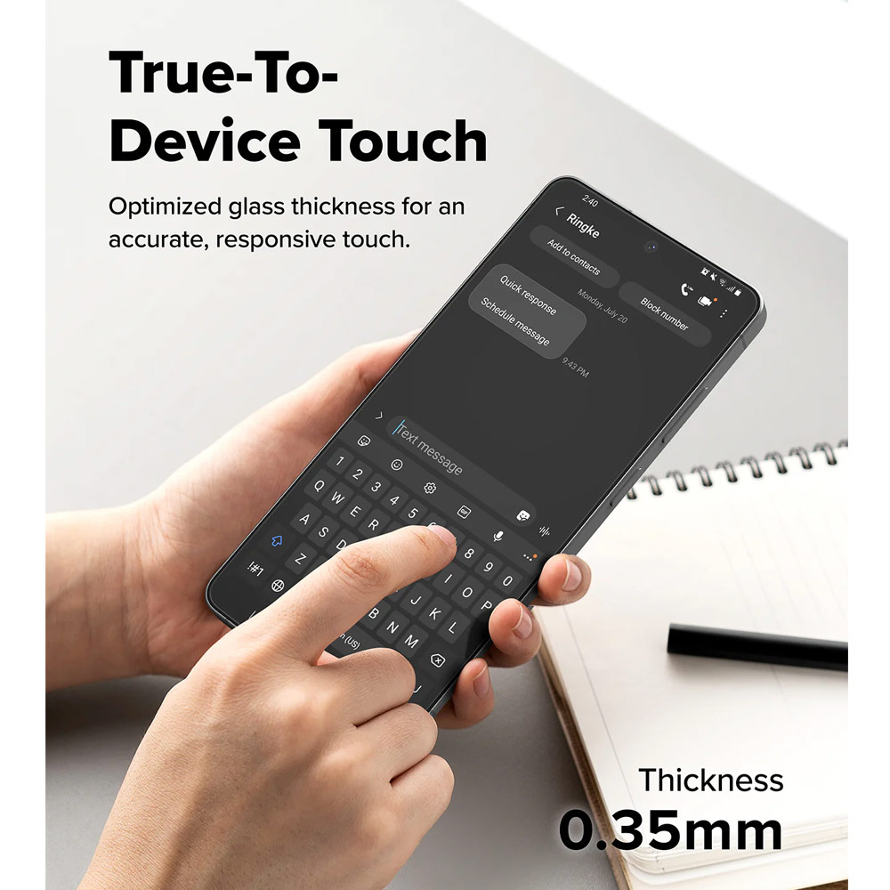 Picture of Samsung Galaxy S26 Ultra Screen Protector | Ringke Easy Slide Tempered Glass Screen Protector for Samsung Galaxy S26 Ultra (Clear) 2pcs