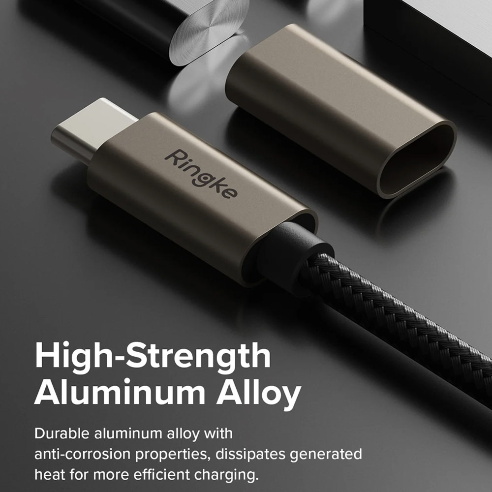 Picture of Ringke 60W PD3.0 480Mbps Fast Charge Charging Basic Cable USB C to USB C (Grey 200cm)