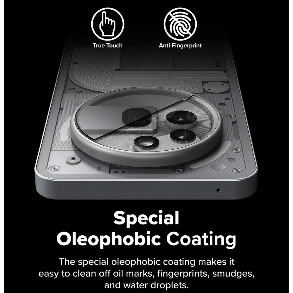 Picture of Nothing Phone 3a Pro  | Ringke Camera Tempered Glass Protector for Nothing Phone (3a) Pro (2pcs)