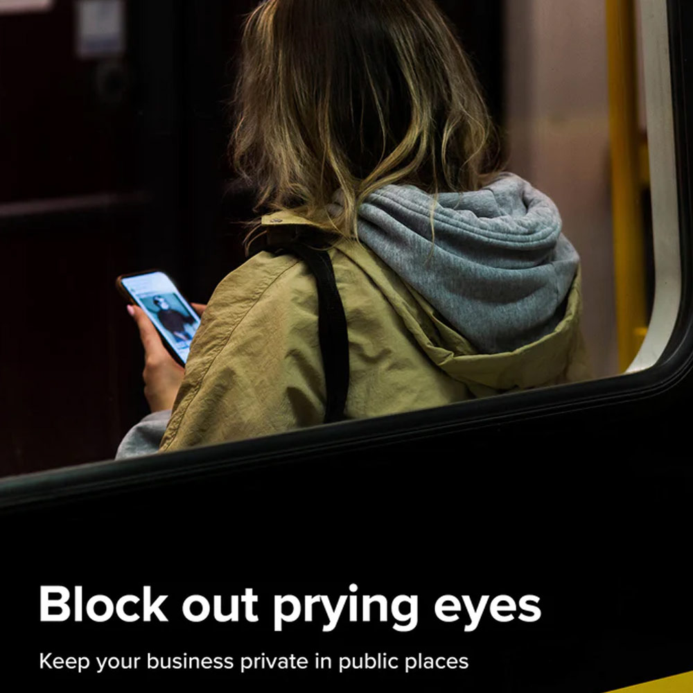 Picture of Samsung Galaxy S23 Plus Screen Protector | Ringke Full Cover Glass Tempered Glass Screen Protector with Installation Jig Tool for Samsung Galaxy S23 Plus (Privacy Anti View Anti Peep Anti Spy)