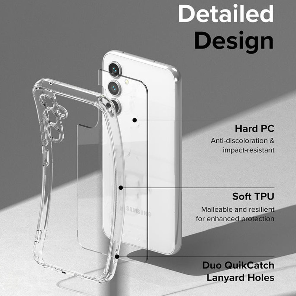 Picture of Samsung Galaxy A54 5G Case | Ringke Fusion Transparent Protection Case for Samsung Galaxy A54 5G (Matte Clear)