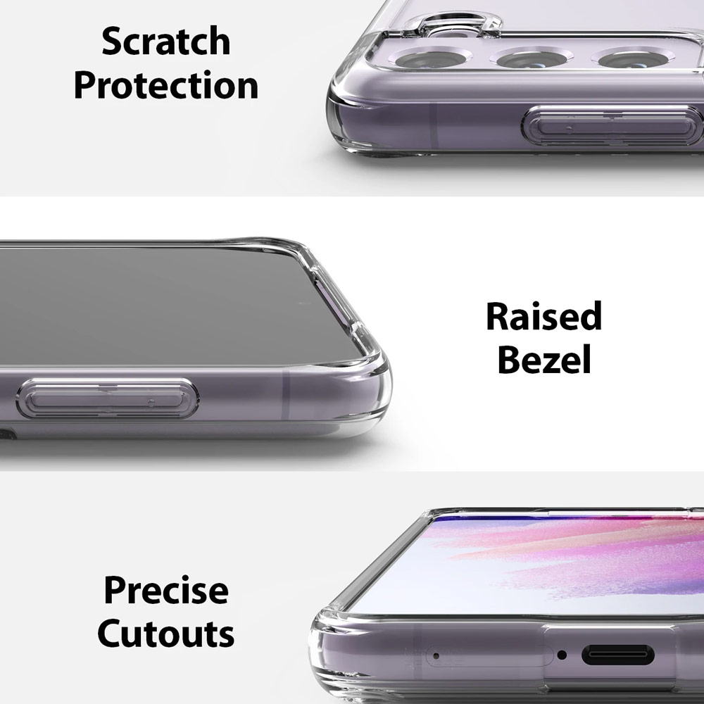 Picture of Samsung Galaxy S21 FE Case | Ringke Fusion Clear Protection Case for Galaxy S21 FE (Clear)