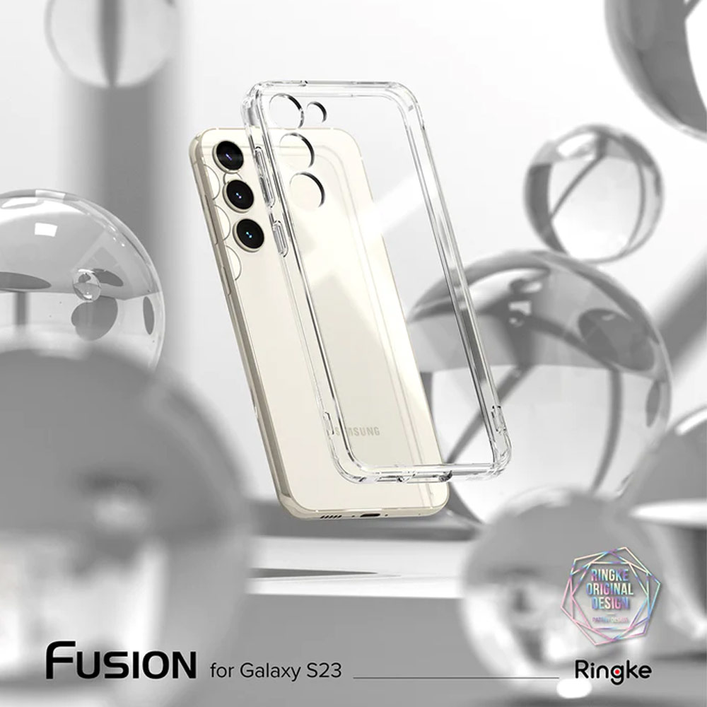 Picture of Samsung Galaxy S23 Case | Ringke Fusion Transparent Protection Case for Samsung Galaxy S23 (Matte Smoke)