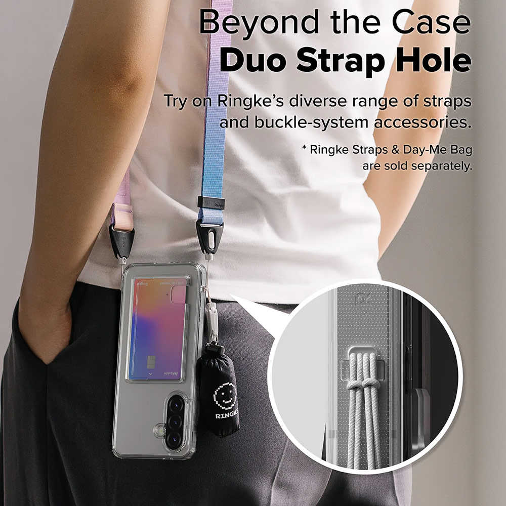 Picture of Samsung Galaxy A36 Case | Ringke Fusion Card Hybrid Protection Case for Samsung Galaxy A36 A56 (Clear)