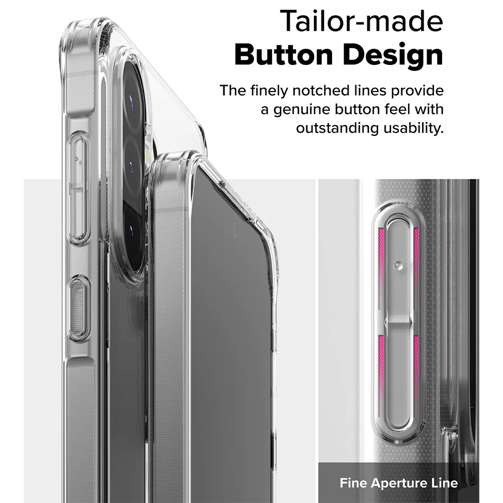 Picture of Samsung Galaxy A36 Case | Ringke Fusion Transparent Hybrid Protection Case for Samsung Galaxy A36 A56 (Clear)