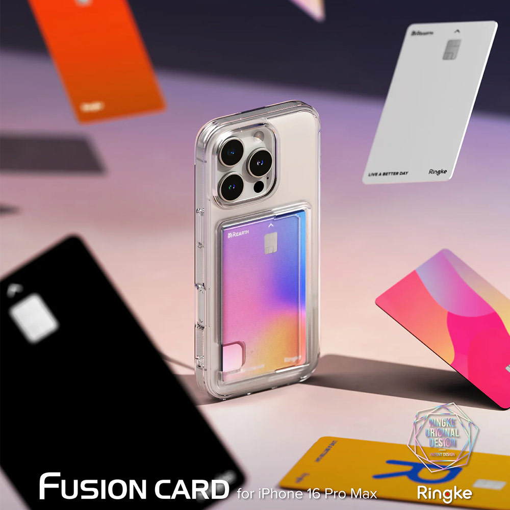 Picture of Apple iPhone 16 Pro Max 6.9 Case | Ringke Fusion Card Drop Protection Case for iPhone 16 Pro Max 6.9 (Clear)