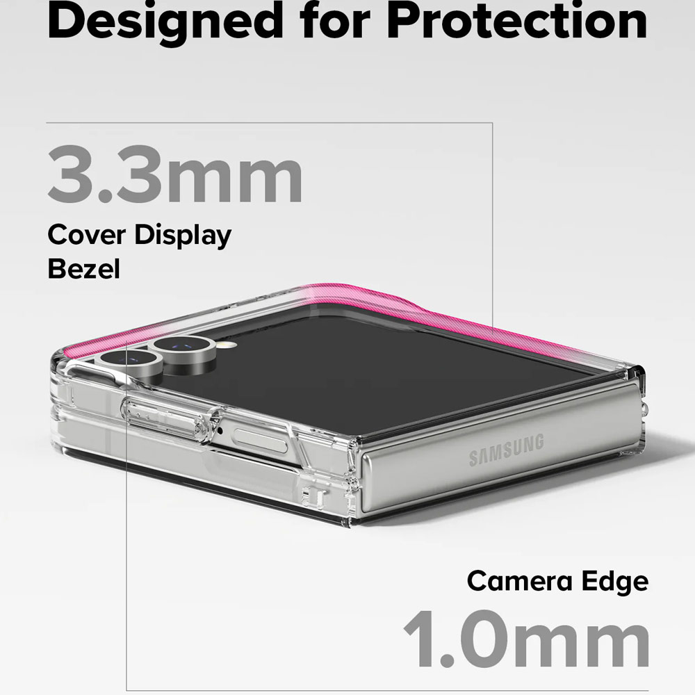 Picture of Samsung Galaxy Z Flip 7 Case | Ringke Fusion Design Protection Case with Strap Hole for Samsung Galaxy Z Flip 7 (Dry Flowers)