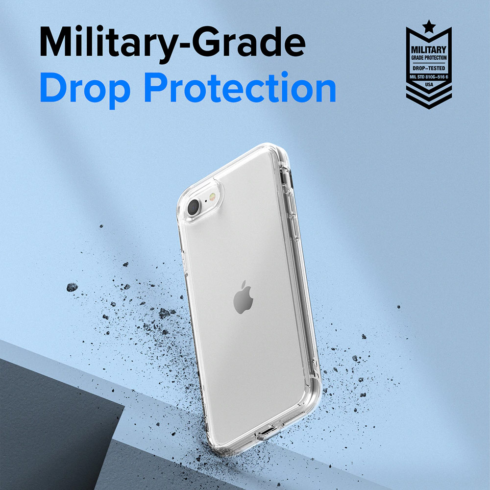 Picture of Apple iPhone 7 4.7 Case | Ringke Fusion Edge Drop Protection Case for iPhone SE 2020 2022 iPhone 7 iPhone 8 Case (Matte)