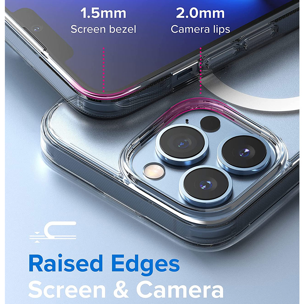 Picture of Apple iPhone 13 Pro 6.1 Case | Ringke Fusion Magnetic Matte Protection Case Magsafe Compatible for Apple iPhone 13 Pro 6.1 (Matte Clear)