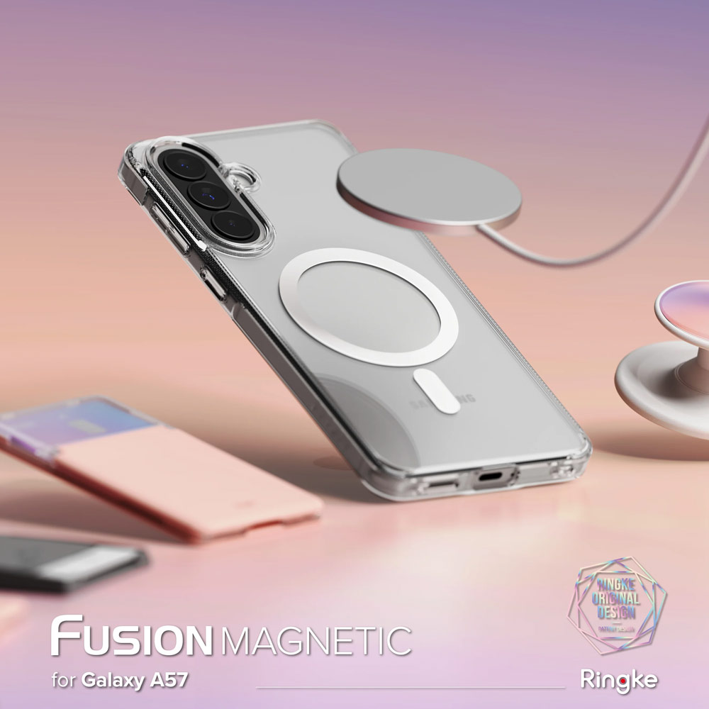 Picture of Samsung Galaxy A57 Case | Ringke Fusion Magnetic Transparent Hybrid Protection Case for Samsung Galaxy A57 (Matte)
