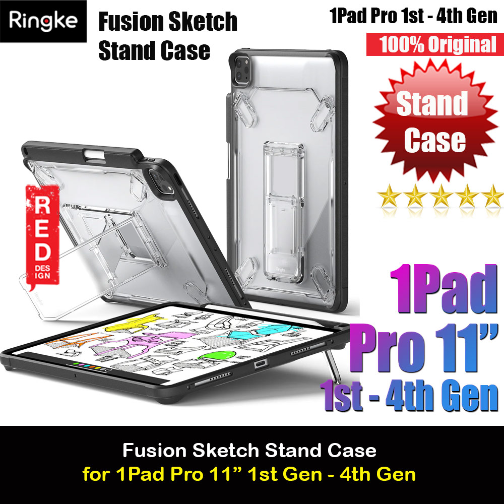 Picture of Ringke Fusion Sketch Stand Case Horizontal Vertical Stand Case for iPad Pro 11" 1st Gen 2nd Gen 3rd Gen 4th Gen (Black) Apple iPad Pro 11 2nd gen 2020- Apple iPad Pro 11 2nd gen 2020 Cases, Apple iPad Pro 11 2nd gen 2020 Covers, iPad Cases and a wide selection of Apple iPad Pro 11 2nd gen 2020 Accessories in Malaysia, Sabah, Sarawak and Singapore 