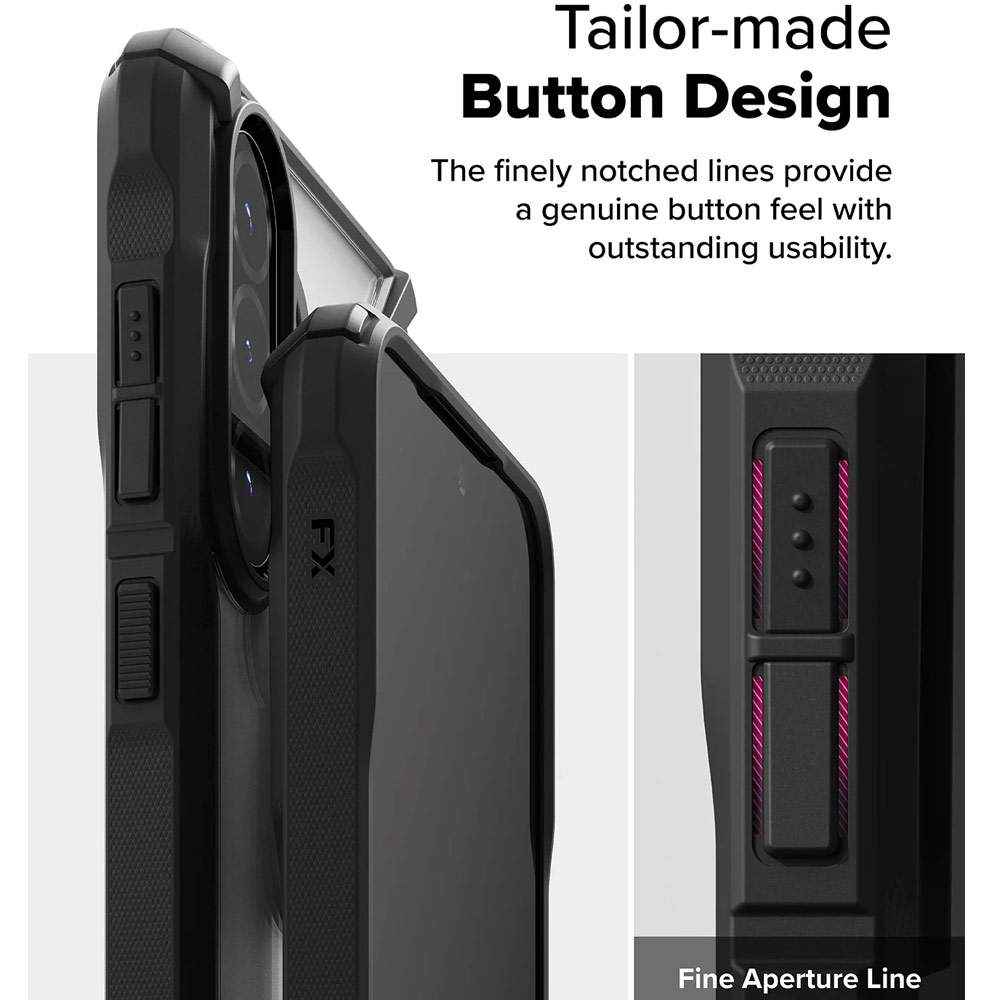 Picture of Samsung Galaxy A36 Case | Ringke Fusion X Bumper Frame Hybrid Protection Case for Samsung Galaxy A36 A56 (Black)