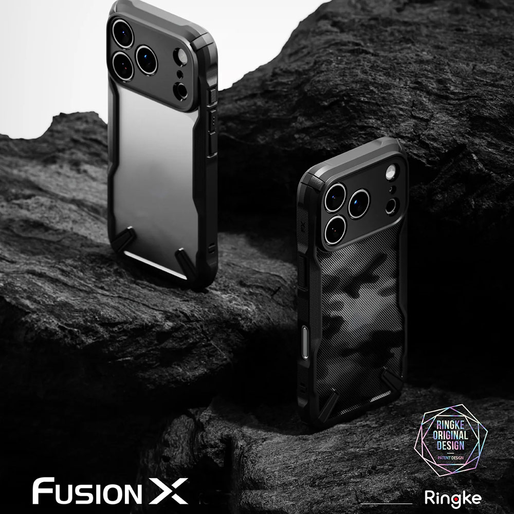 Picture of Apple iPhone 17 Pro Max 6.9 Case | Ringke Fusion X Rugged Bumper Drop Protection Case for iPhone 17 Pro Max 6.9 (Black)