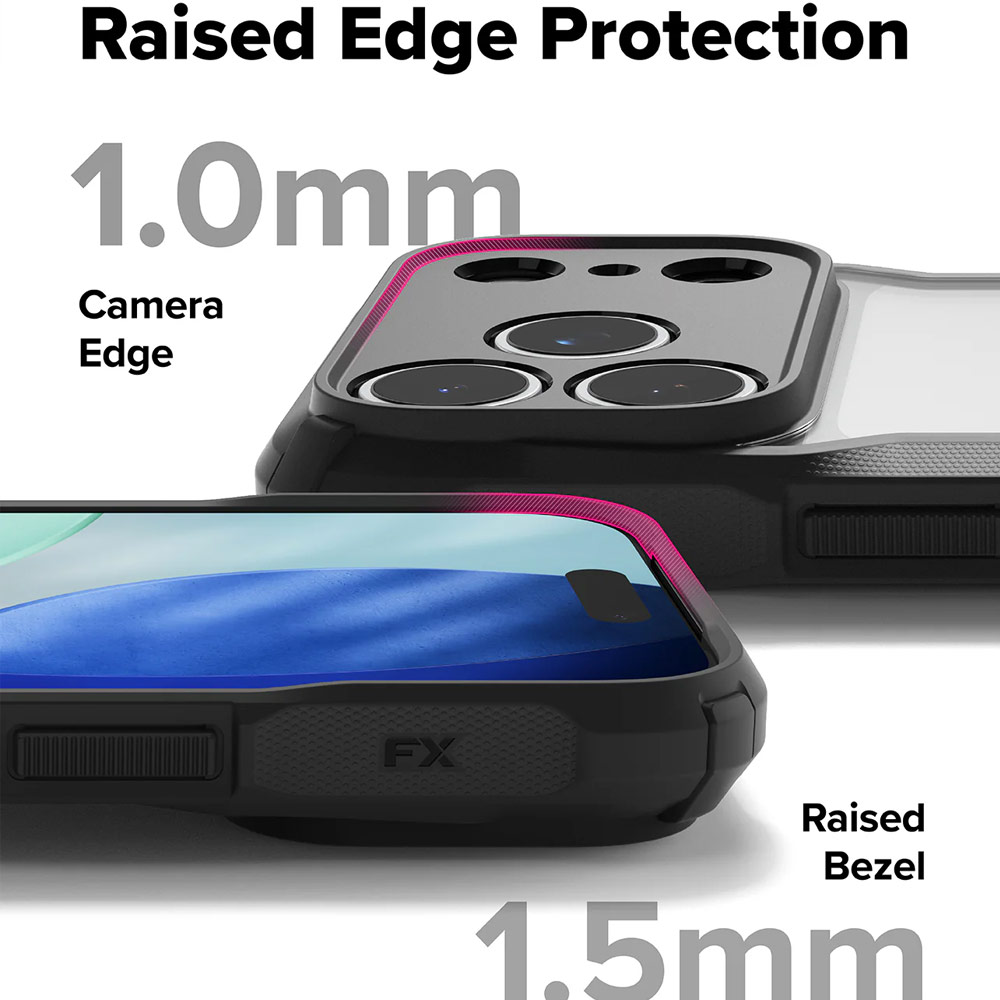 Picture of Apple iPhone 17 Pro Max 6.9 Case | Ringke Fusion X Rugged Bumper Drop Protection Case for iPhone 17 Pro Max 6.9 (Black)