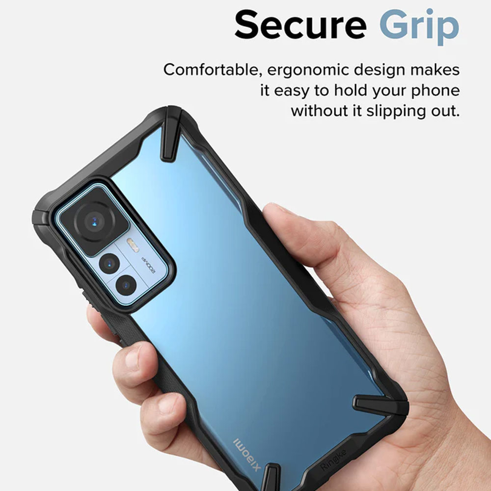 Picture of Xiaomi 12T / 12T Pro Case | Ringke Fusion X Drop Protection Case for Xiaomi Mi 12T 12T Pro (Black)