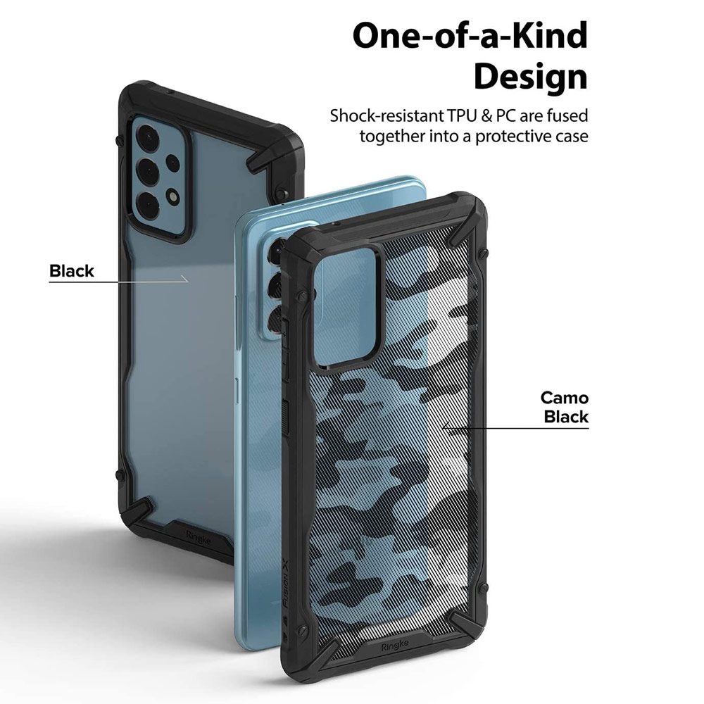 Picture of Samsung Galaxy A52 Case | Ringke Fusion X Protection Case for Samsung Galaxy A52 (Camo)