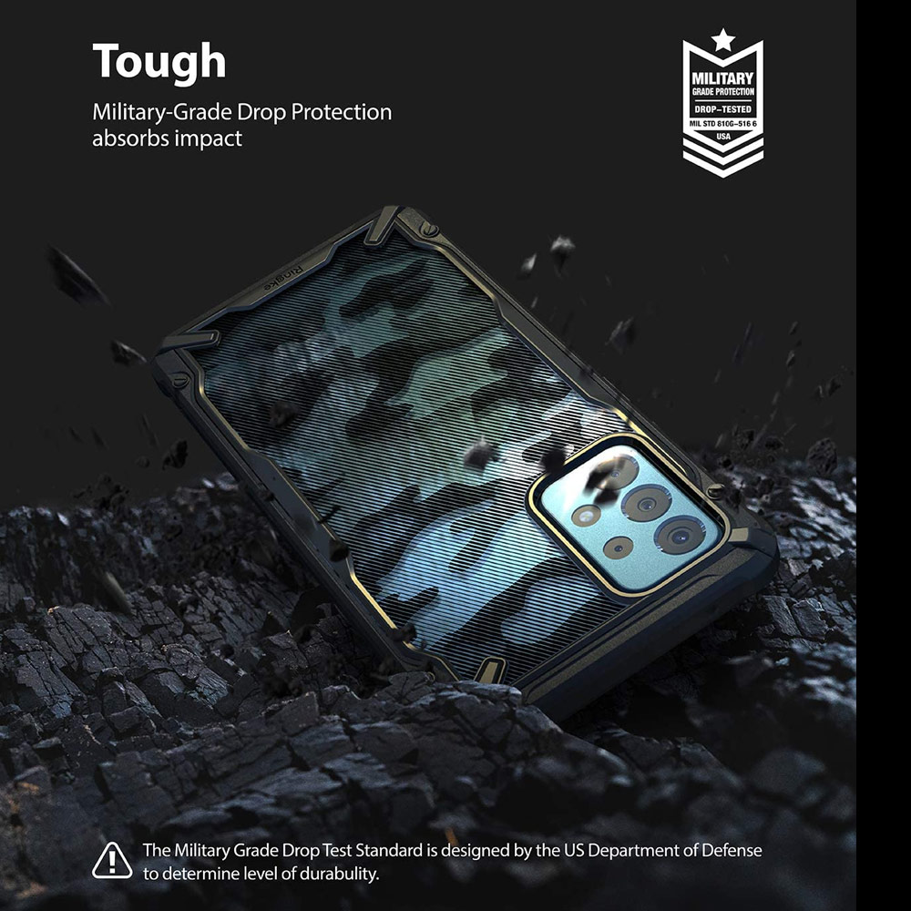 Picture of Samsung Galaxy A52 Case | Ringke Fusion X Protection Case for Samsung Galaxy A52 (Camo)