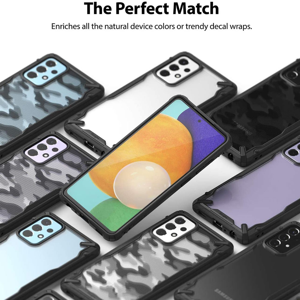 Picture of Samsung Galaxy A52 Case | Ringke Fusion X Protection Case for Samsung Galaxy A52 (Camo)