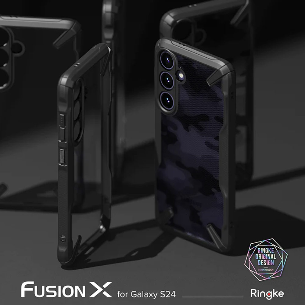 Picture of Samsung Galaxy S24 Case | Ringke Fusion X Drop Protection Case for Samsung Galaxy S24 (Black)
