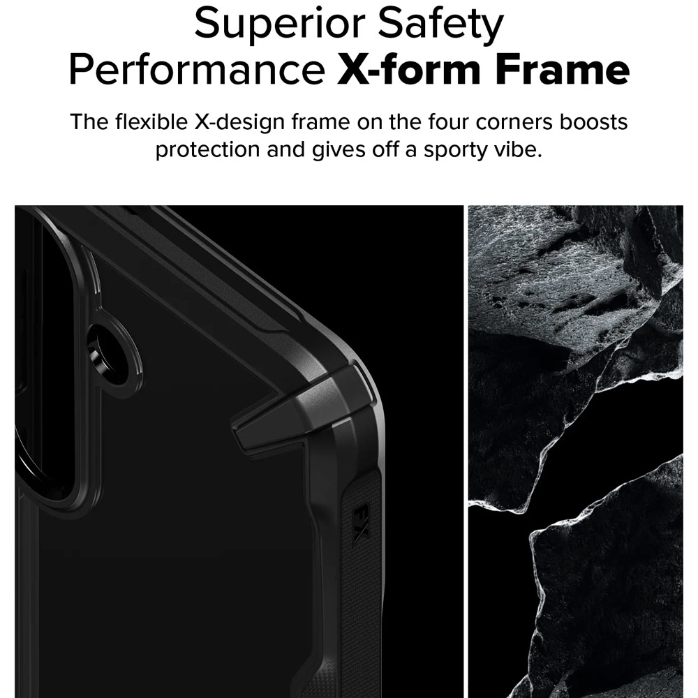 Picture of Samsung Galaxy S25 Plus Case | Ringke Fusion X Transparent Protection Case for Samsung Galaxy S25 Plus (Black)