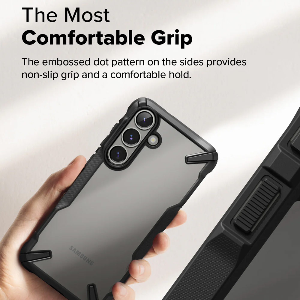 Picture of Samsung Galaxy S25 Plus Case | Ringke Fusion X Transparent Protection Case for Samsung Galaxy S25 Plus (Black)