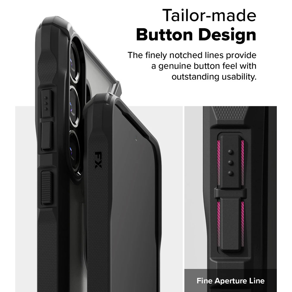 Picture of Samsung Galaxy S25 Plus Case | Ringke Fusion X Transparent Protection Case for Samsung Galaxy S25 Plus (Black)